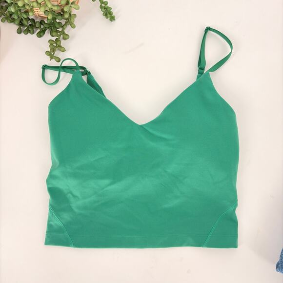 Lululemon Align Tank Top Green Size 0 Women’s Cropped Built-In Bra - Picture 4 of 8
